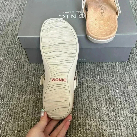 Womens Vionic Wanda Toe Post Sandal Bone Size 7.5 - Picture 6 of 6